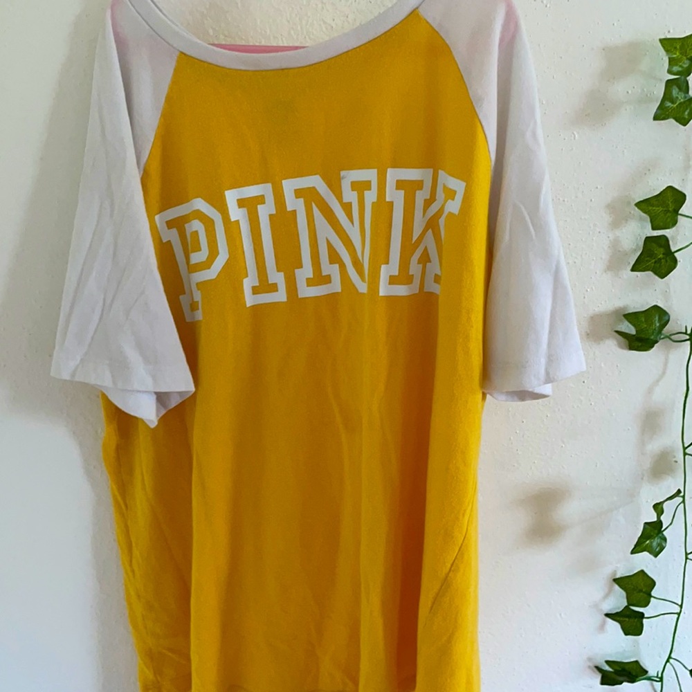 Yellow PINK t-shirt | Medium |